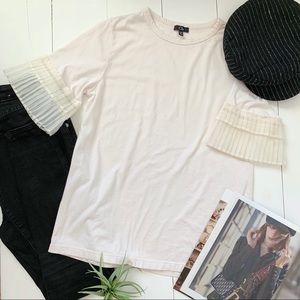 Clu ruffle sleeve T shirt